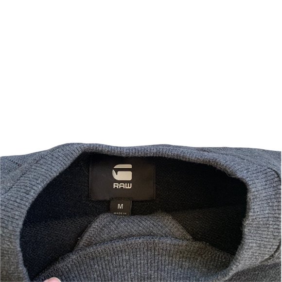 RAW G-Star Grey Crewneck Pullover Sweatshirt - Picture 4 of 6